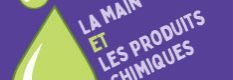 La main et les produits chimiques