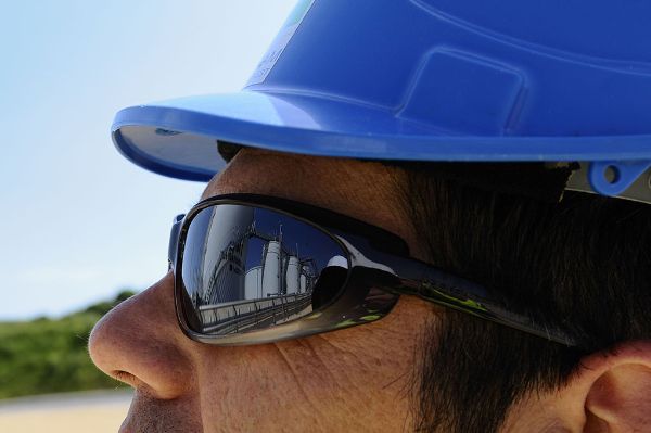 Casque et lunettes de protection