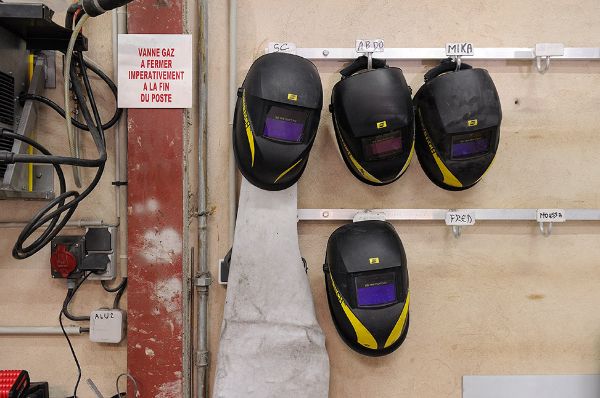 Masques et tablier de soudage