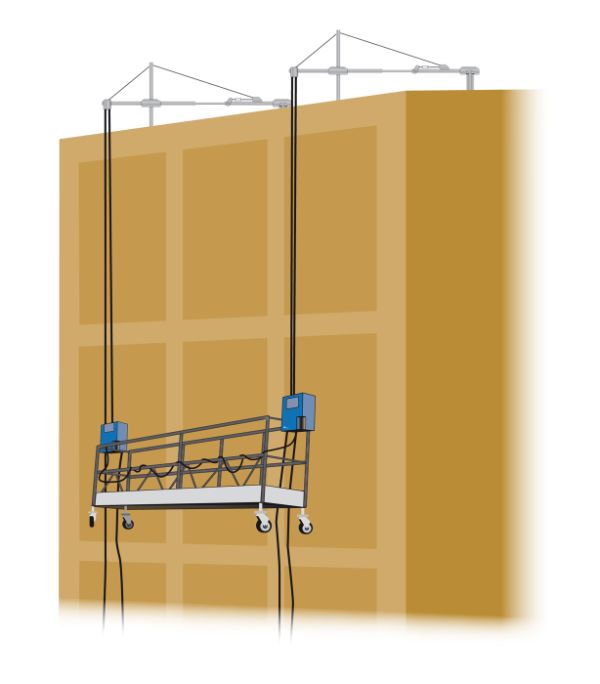 plate forme suspendue