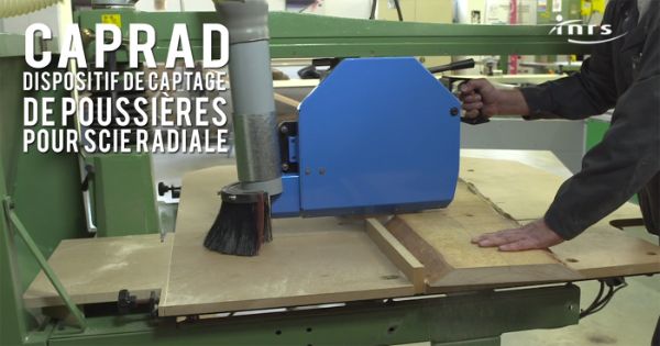 Caprad, dispositif pour scie circulaire radiale