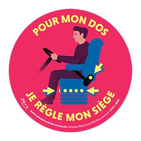 Pour mon dos, je règle mon siège