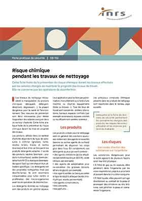 Risque chimique pendant les travaux de nettoyage