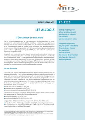 Les alcools