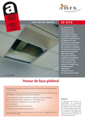 Poseur de faux plafond