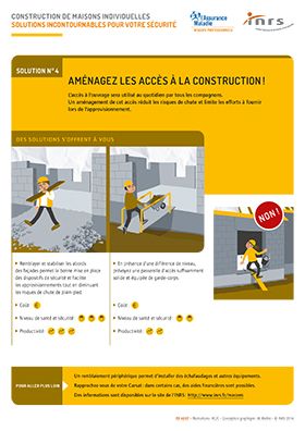 Construction de maisons individuelles. Solutions incontournables pour votre sécurité. Aménagez les accès à la construction !