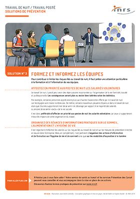 Formez et informez les équipes