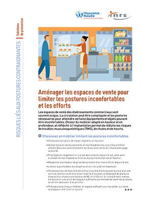 Aménager les espaces de vente pour limiter les postures inconfortables et les efforts