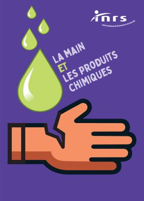 La main et les produits chimiques
