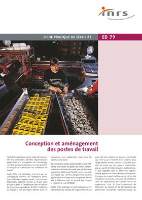 Conception et aménagement des postes de travail