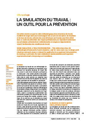 Hygiène et sécurité du travail, revue trimestrielle scientifique de l\'INRS