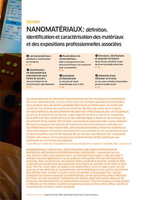 Hygiène et sécurité du travail, revue trimestrielle scientifique de l\'INRS