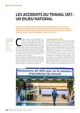 Hygiène et sécurité du travail, revue trimestrielle scientifique de l\'INRS