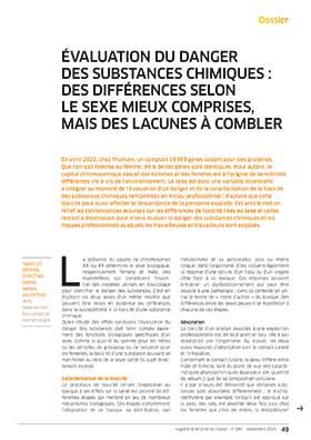 Hygiène et sécurité du travail, revue trimestrielle scientifique de l\'INRS