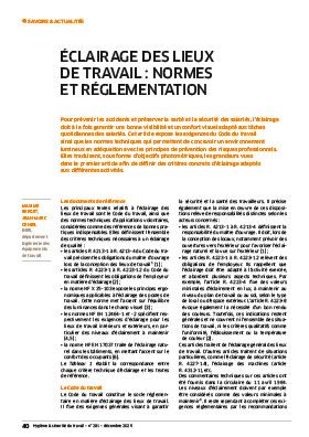Hygiène et sécurité du travail, revue trimestrielle scientifique de l\'INRS
