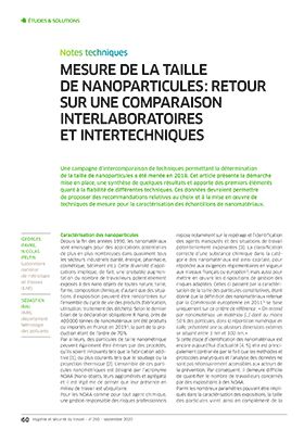 Hygiène et sécurité du travail, revue trimestrielle scientifique de l\'INRS