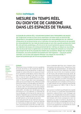 Hygiène et sécurité du travail, revue trimestrielle scientifique de l\'INRS