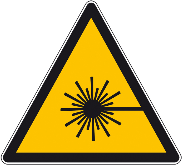 Pictogramme de signalisation : rayonnement laser Pictogramme de signalisation : rayonnement laser