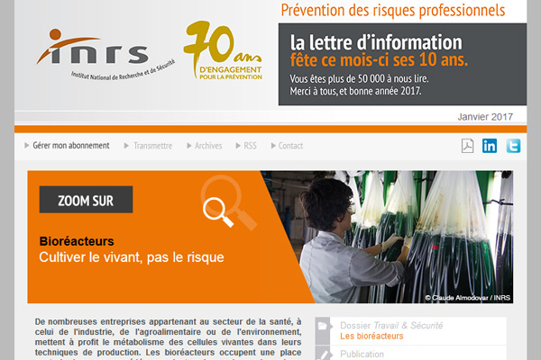 Une de la lettre Une de la lettre